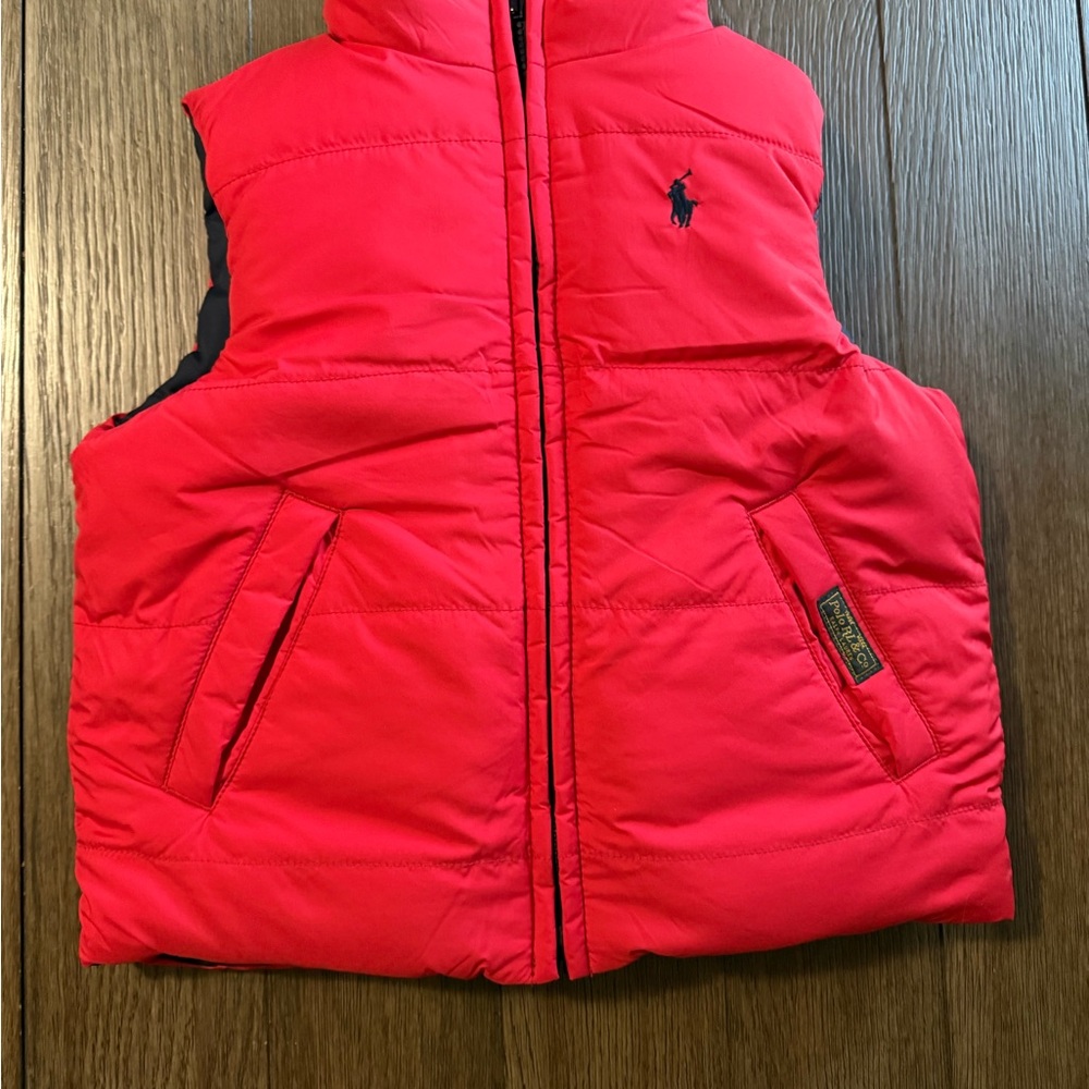 Polo Ralph Lauren Navy/Red reversible Puffer Vest